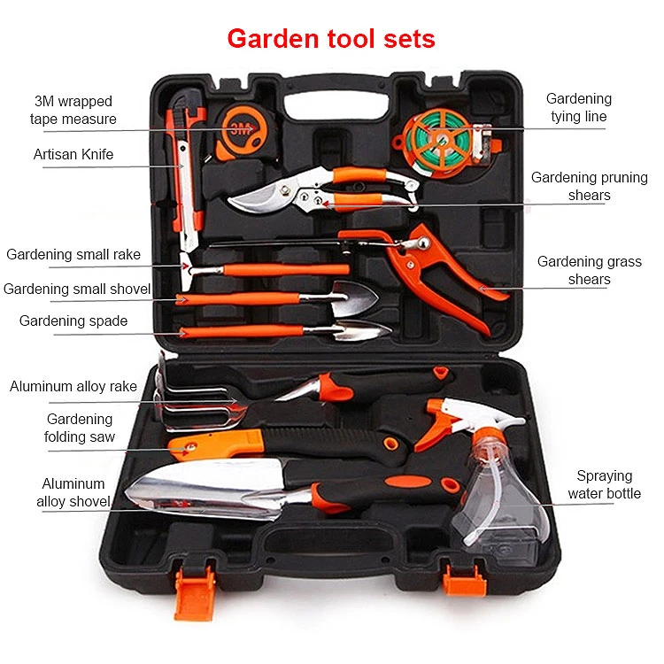 Gainjoys Wholesale/Supplier 12 PCS Multifunctional Garden Hand Tools Garden Tool Set