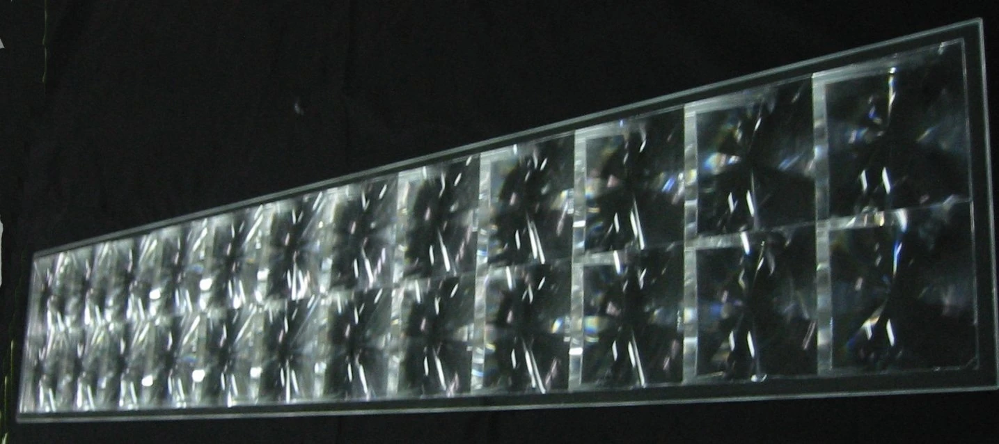 Glass Solar Fresnel Lenses for Focusing Sunlight