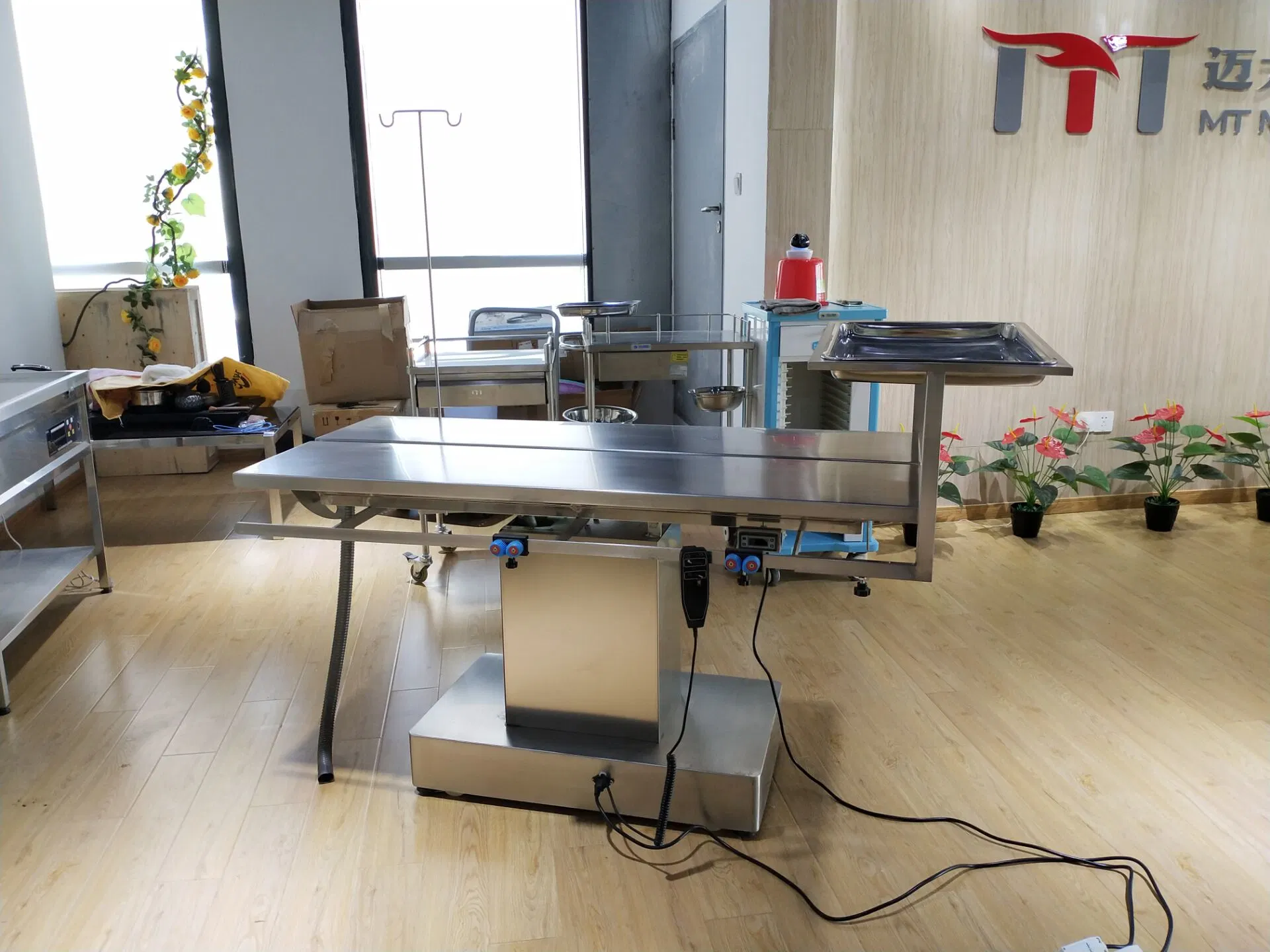 "V" Type Animal Ot Anatomy Dissecting Table with 304 Stainless Steel Material for Pet Clinic