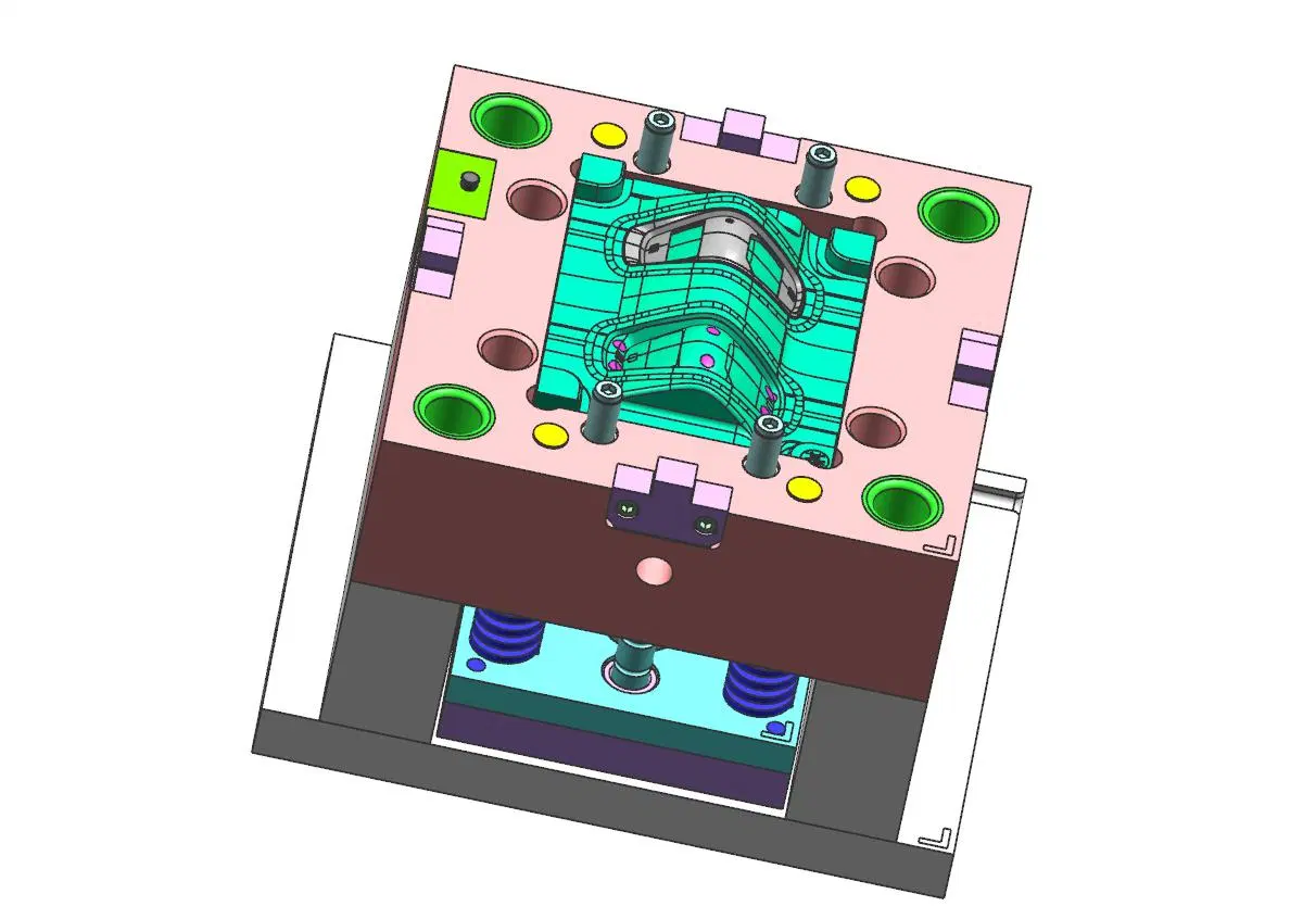 Tampa decorativa para barra de mudanças automática, molde de 3 placas, material de PC e ABS