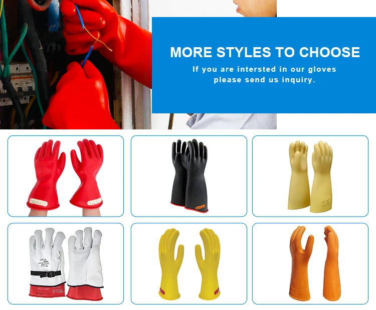 National Safety Apparel Rubber Voltage Silicone Heat Insulating Camping Work Black Gloves