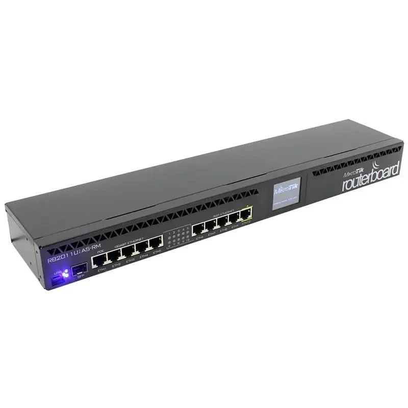 Melhor Dispositivo de Roteador com CPU de Arquitetura Arm e Múltiplas Portas Mikrotik Rb3011uias-RM Rb3011uias-RM.