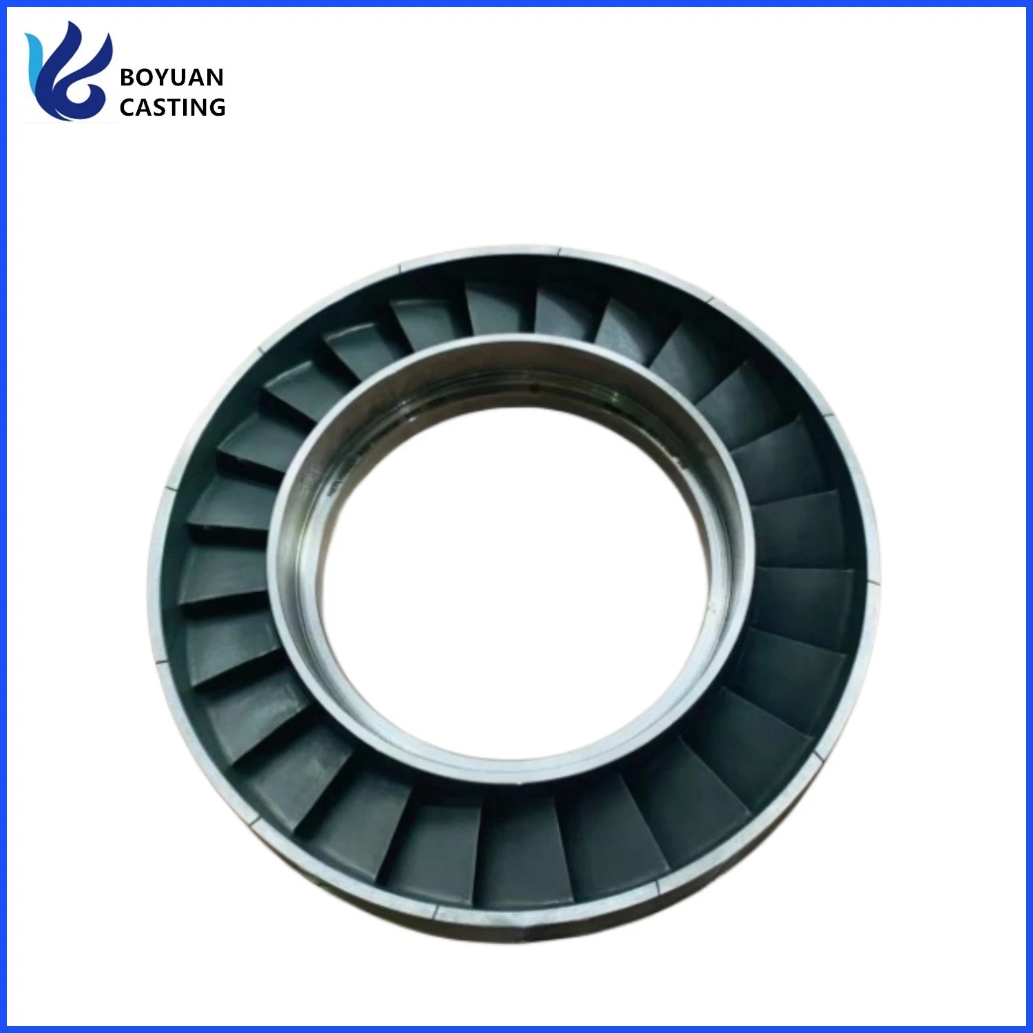 Lost Wax Precision Casting Superalloy Nozzle Ring Used for Locomotive and Marine Turbocharger