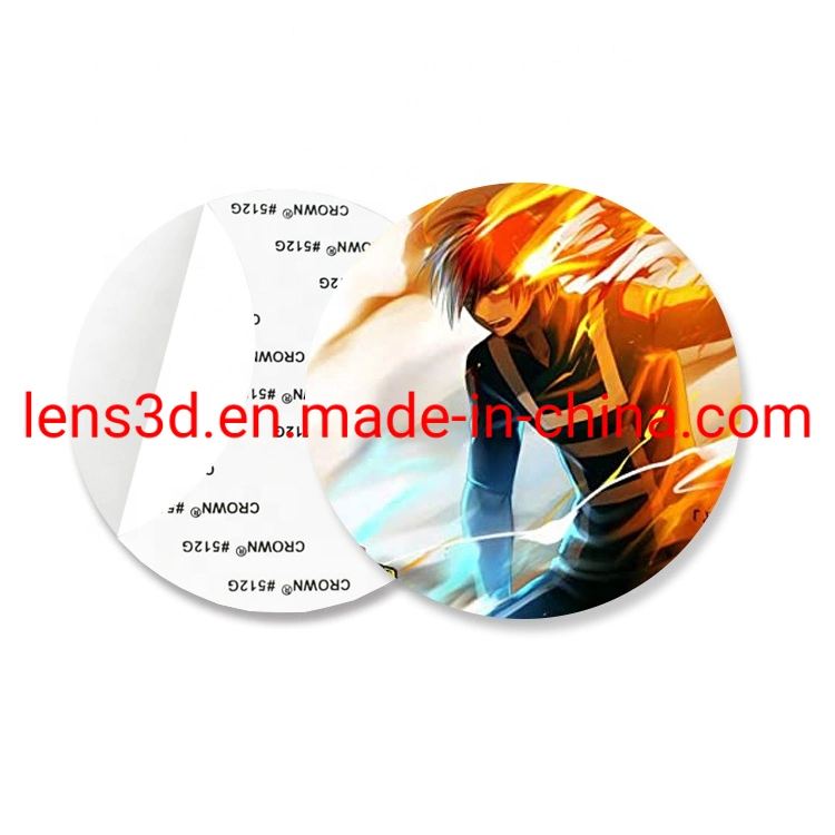 Custom Printed Full Color 3D Anime Characters Lenticular Stickers