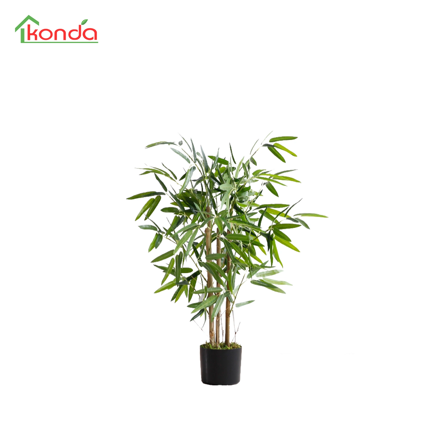 Multi-Size Artificial Bamboo Potted with Festive Green Decoration Can Be Customized