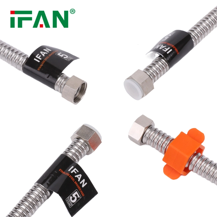 Ifan Hot Sale Flexible Water Heater Stainless Steel Corrugated Resistant Hose Pipe