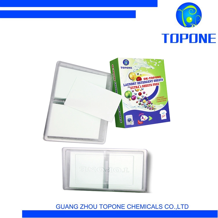 Wholesale/Supplier Topone Light Blue Eco-Friendly Laundry Sheets