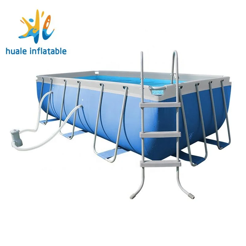 Por encima del suelo exterior e interior de la piscina piscina inflable piscinas de bastidor de metal