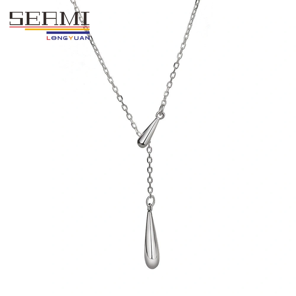 Hot Sale Fashion Silver Necklace Water Drop Necklace Jewelry for Women