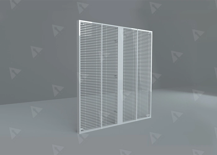 P3.91 impermeable de rejilla de malla transparente de la pantalla LED pantalla LED pantalla LED DE TIRA para la construcción de la ventana de vidrio