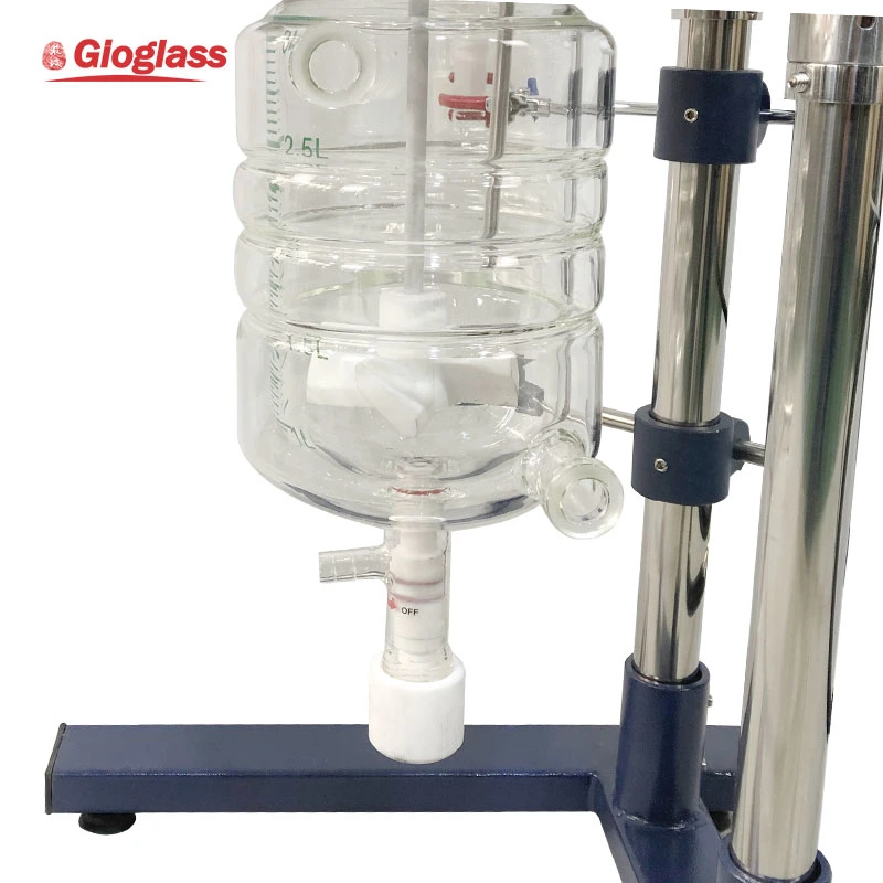 Laboratory 0.3L-5L Mini Chemical Glass Reactor/Jacketed Glass Reactor