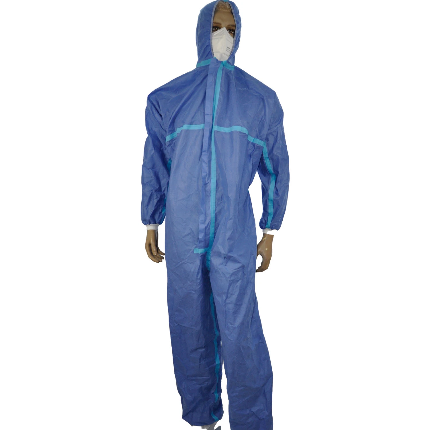 Disposable Type 5 6 SMS Ss PP PE Nonwoven Safety Coverall