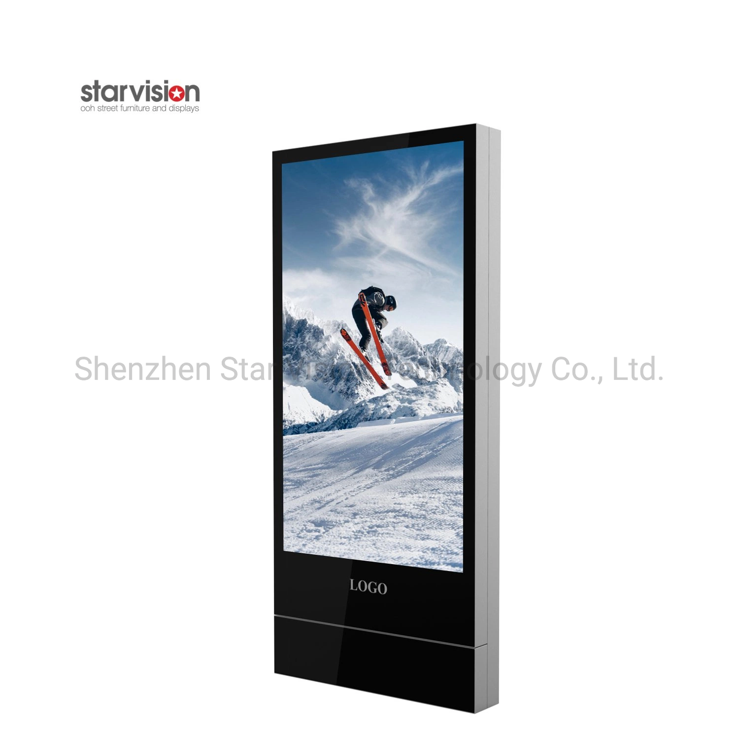 55 65 Inch Freestanding Custom Android Touch Screen Remote Indoor LCD Signs