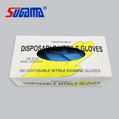 Disposable Examination Medical Nitrile Gloves Box Packing