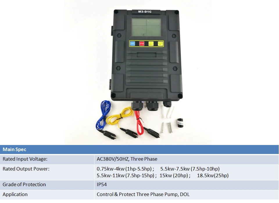 M3-D1ck Air Switch 380V Three Phase Submersible Pump Controller Motor Protector