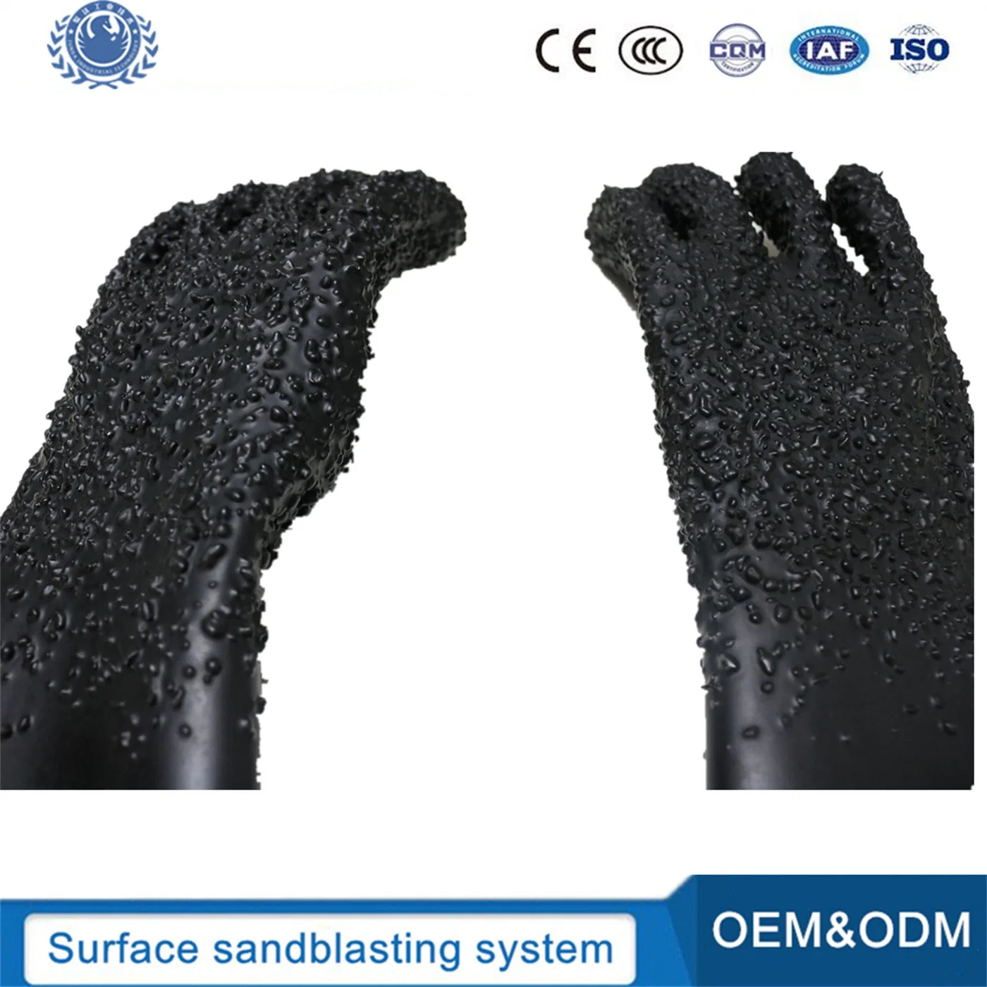 Sand Blasting Cabinet Gloves Anti Slipy Glove Sanding Protection Worker Protect Glove