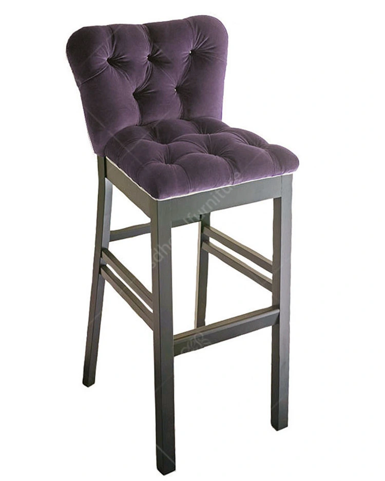 Latest Solid Wood Hotel Furniture Bar Stool Chair for Sale