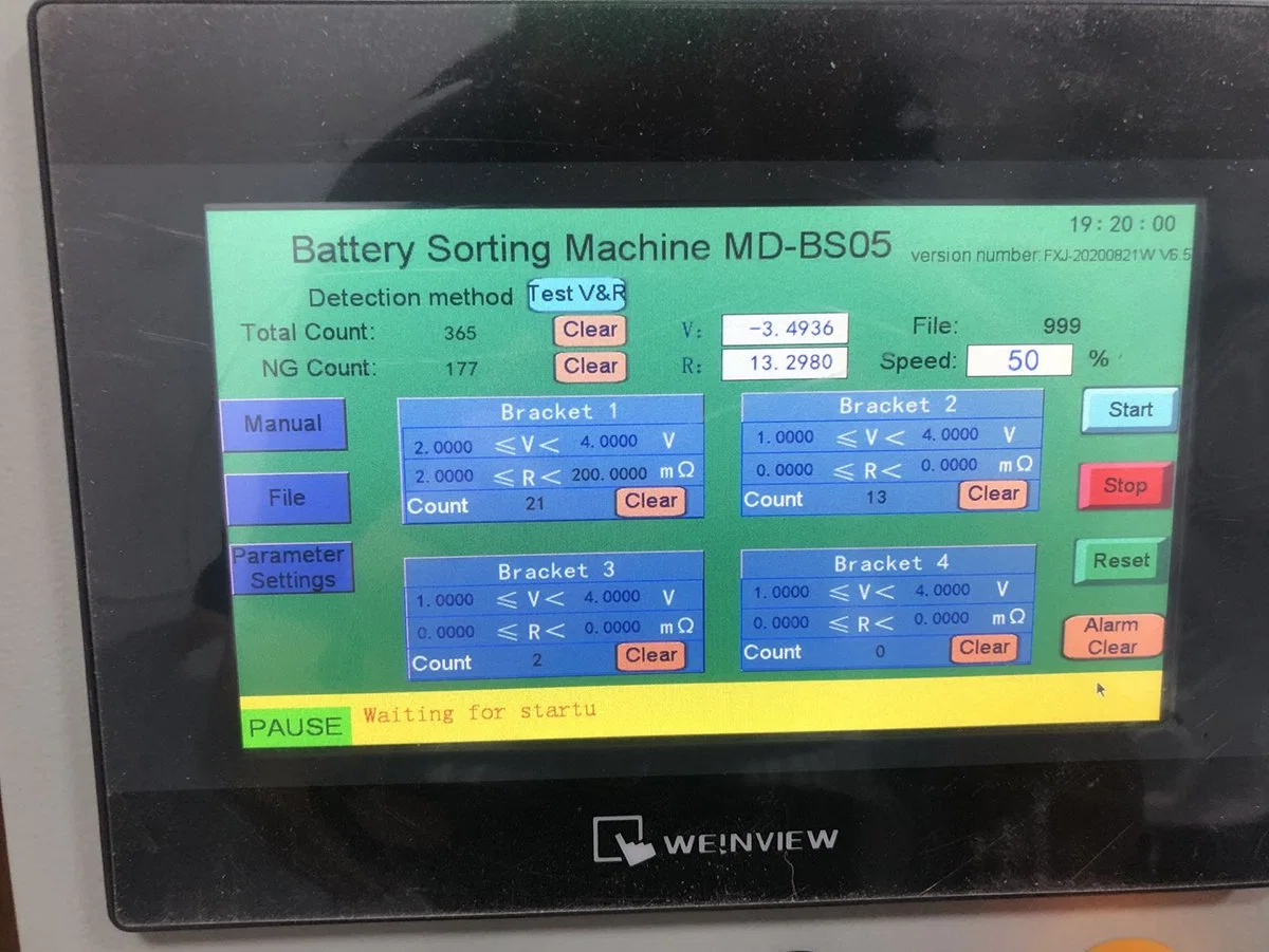 Automatic Battery Voltage Resistance Sorter Sorting Machine for Battery Pack Manufacturer/Battery Sorter