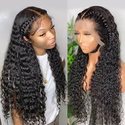 Wholesale/Supplier Brazilian Hair Virgin Human Hair Wigs, 360 Full Lace Human Hair Wigs, 180% Density Raw Human Hair Full Lace Curly Wig