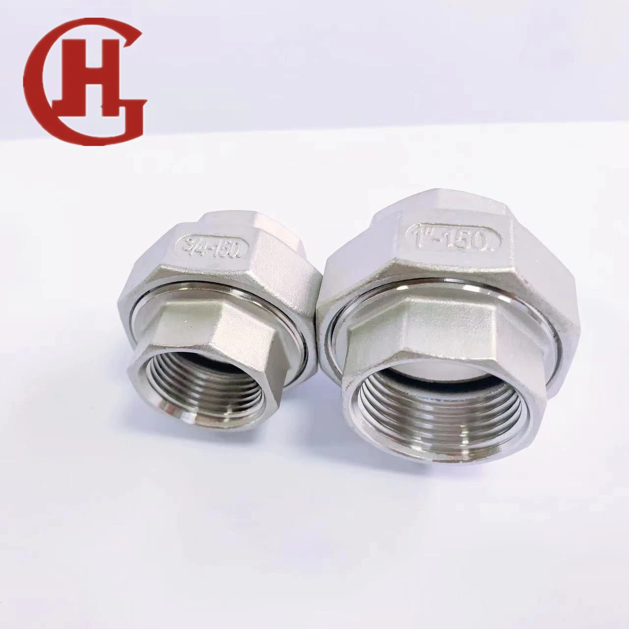 304 Stainless Steel Union, Threaded Connection, Corrosion Resistant