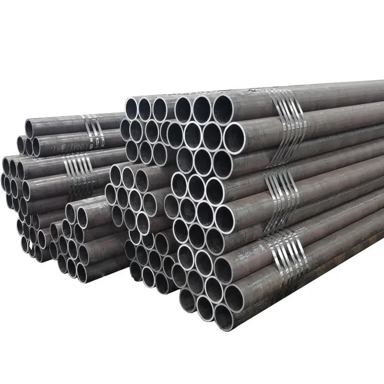 El tubo de acero para el Gasoducto de aceite del tubo de acero sin costura de la API de carbono 5L X52 de la Ronda de corte negro