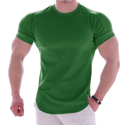 ملابس رياضية ملائمة جافة مخصصة للرجال لياقة بدنية جمنازيوم بالجملة قميص رياضي رياضي نشط للرجال