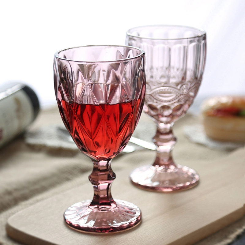 Stained-Glass personalizados vasos de vino copas gruesas tazas de agua de la boda Vintage de jugo de cerveza, vino de la copa de cristal