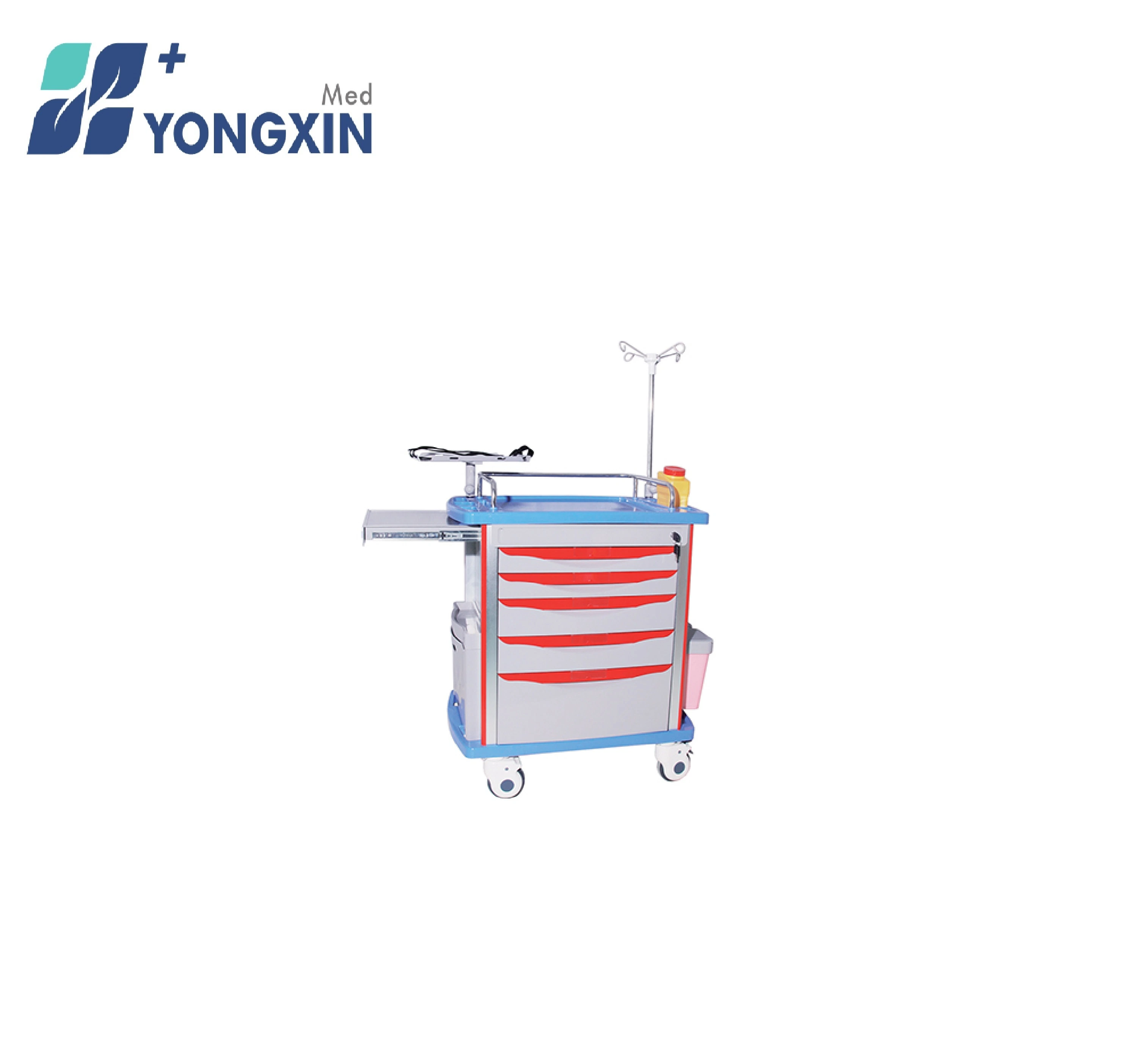 Yx-Et750HS Cheap Hospital Furniture Medical Equipment Anaethesia Medication Trolley ABS Emergency Trolley