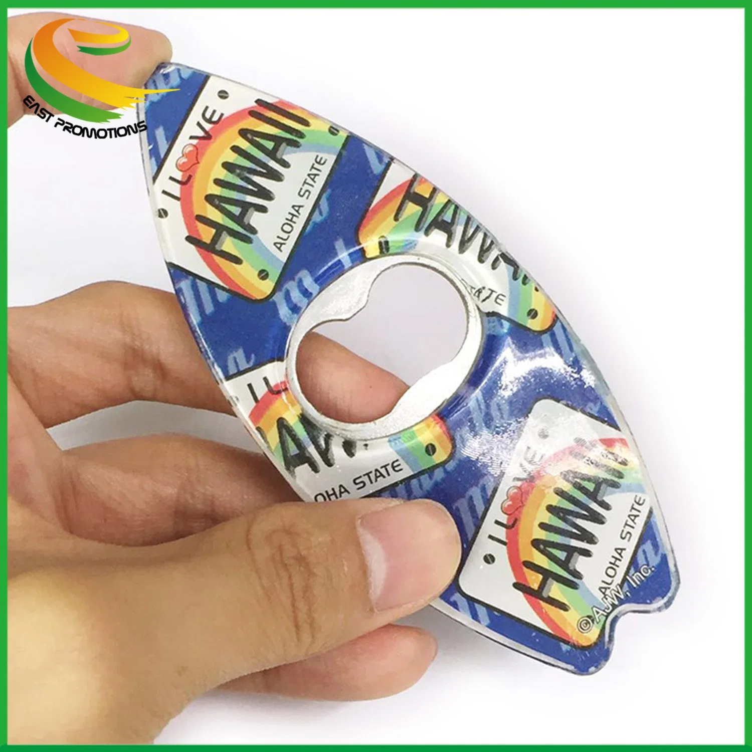 Tropical Style Plastic Surfboard Beer Magnet Bottle Opener