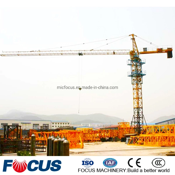 Self Erecting 8 Tons Tip Load 1.25tons Qtz125 (5518) Topless Tower Crane Operator