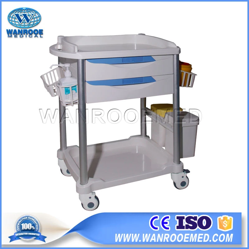 76 Series Hospital Medical ABS Medicine Plastic Emergency Delivery Cart Trolley