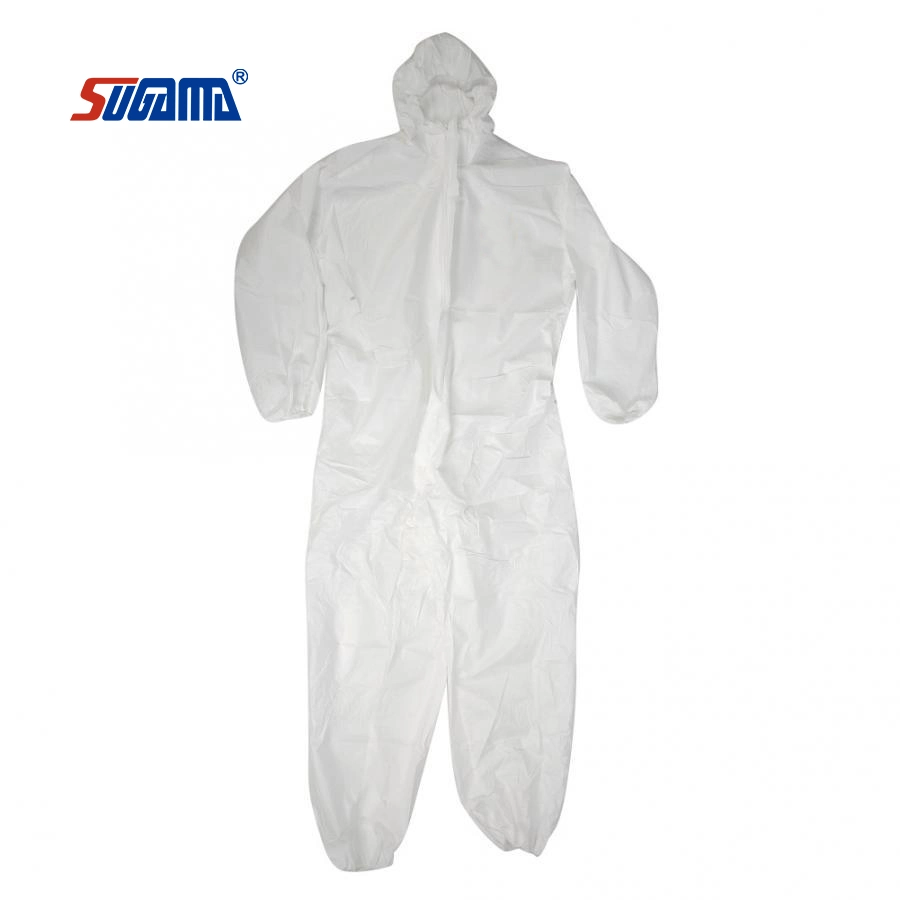 Professional White Disposable Isolation Coverall Protective Medical Waterproof Coverall