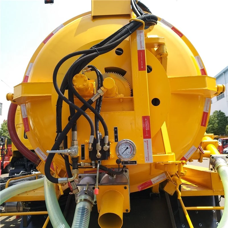 8 Cbm High Pressure Vacuum Sewage Tanker Truck for Sale