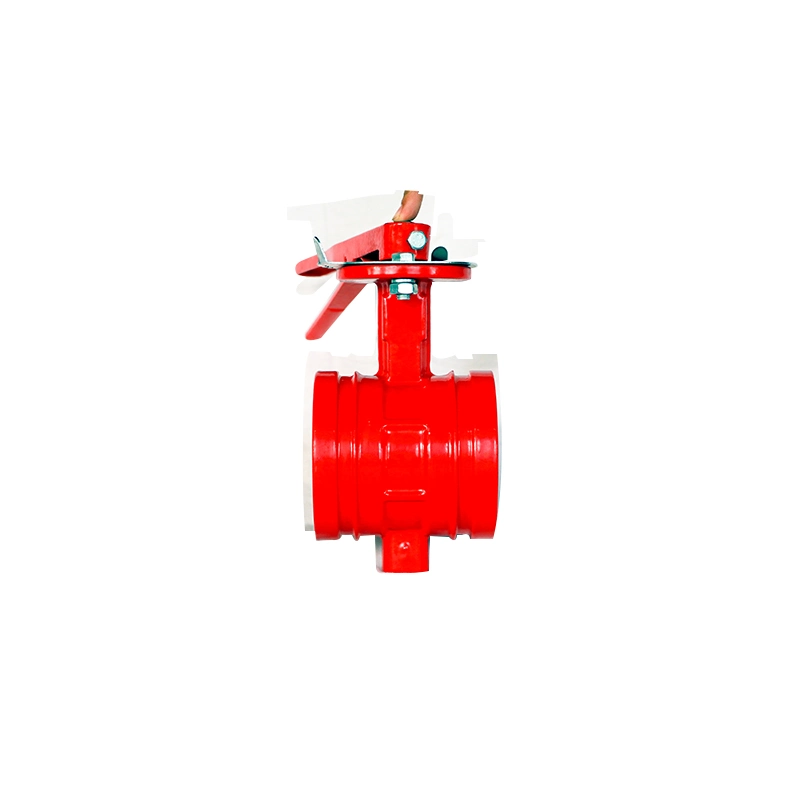 Fire Protection Grooved Butterfly Valve with Hand Lever