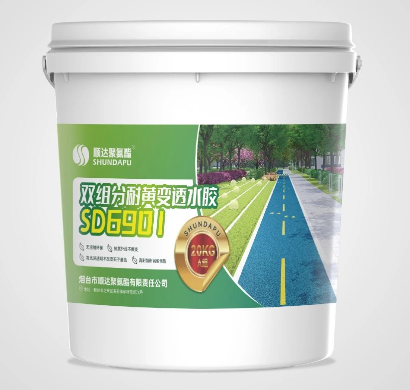 Solvent Free, Two Component Polyurethane Coating for Outdoor Applications to Reinforce Gravels