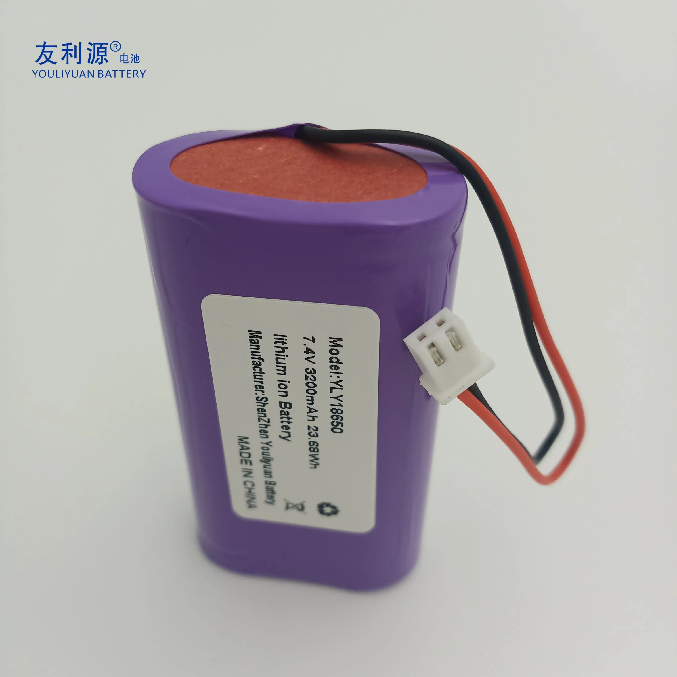 Rechargeable 2s1p 7.4V 18650 3200mAh Li-ion Battery Pack/ Lithium Battery Pack Emergency Battery Tram Battery Game Player Batteries Digital Camera Batteries