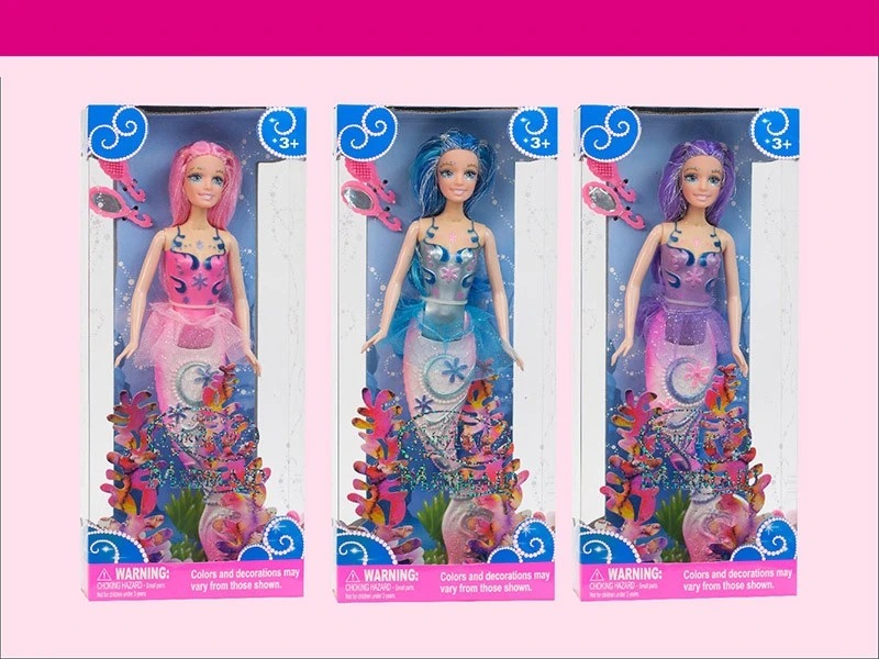Princess Poupée Poupée Mermaid jouets définis pour les filles