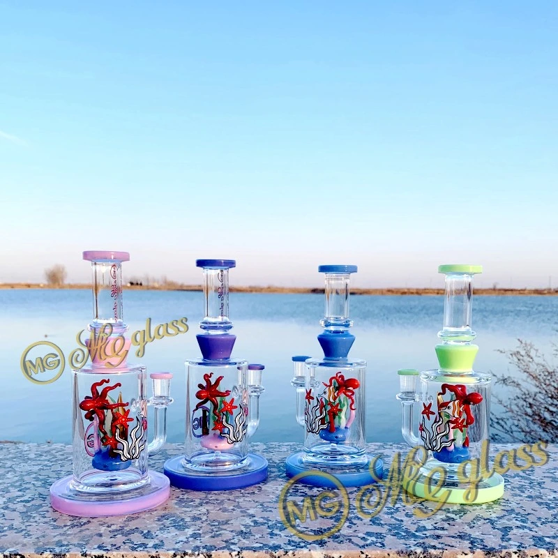 Glass Water Pipe Manufacture Smoking Handpipe Glass Beaker 10inch with Smoking Accessories