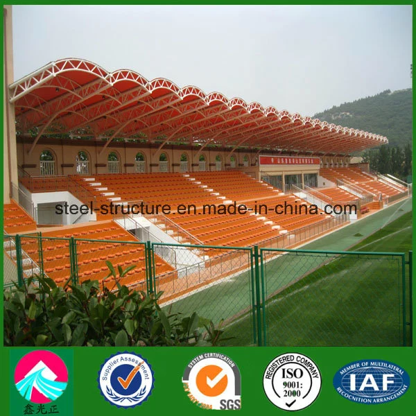 Prefabricated Steel Structure Stadium Bleachers with Indoor Soccer Field