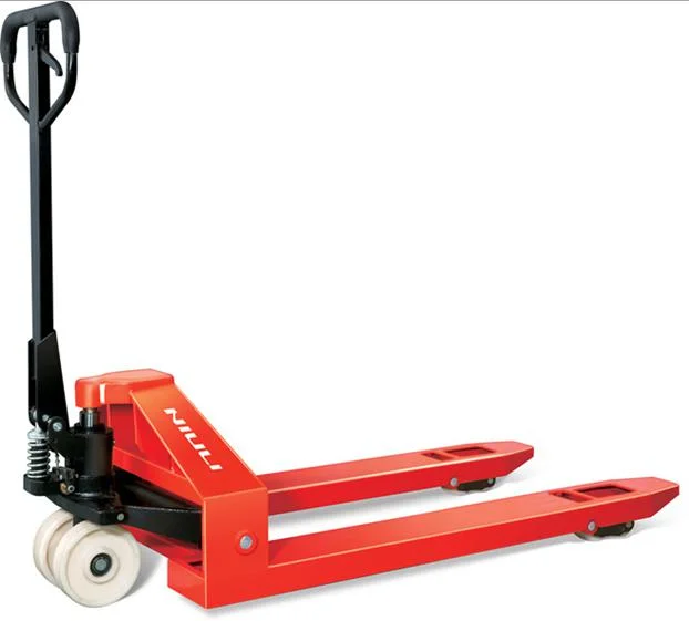 Low Price Hand Pallet Truck with Scales Rubber Wheel (NR20)