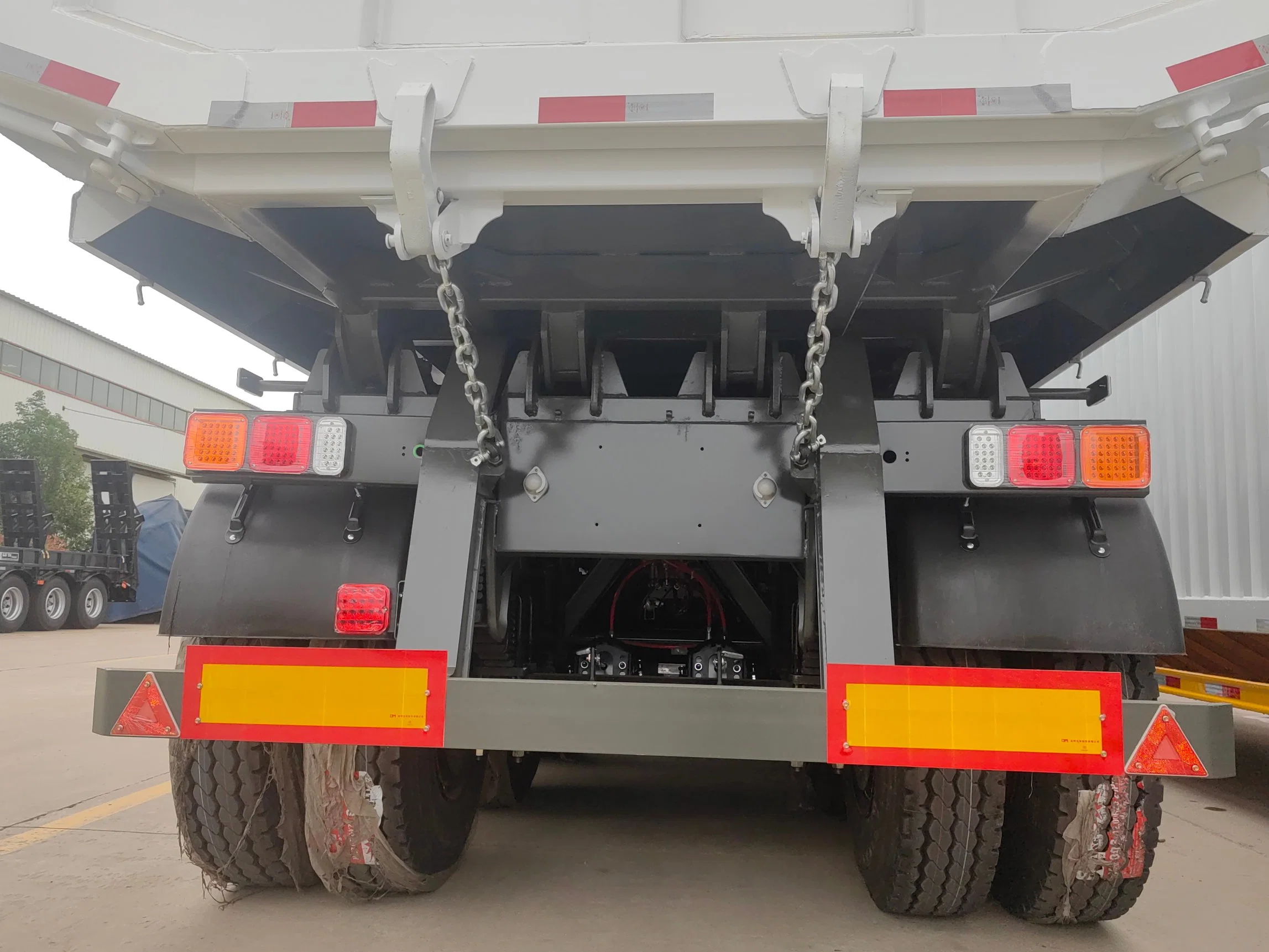 Dump Semi-Trailer 4 Axles 30 Ton 50 Ton Dump Heavy Duty Tipper Dump Truck Cargo Transportation Trailer