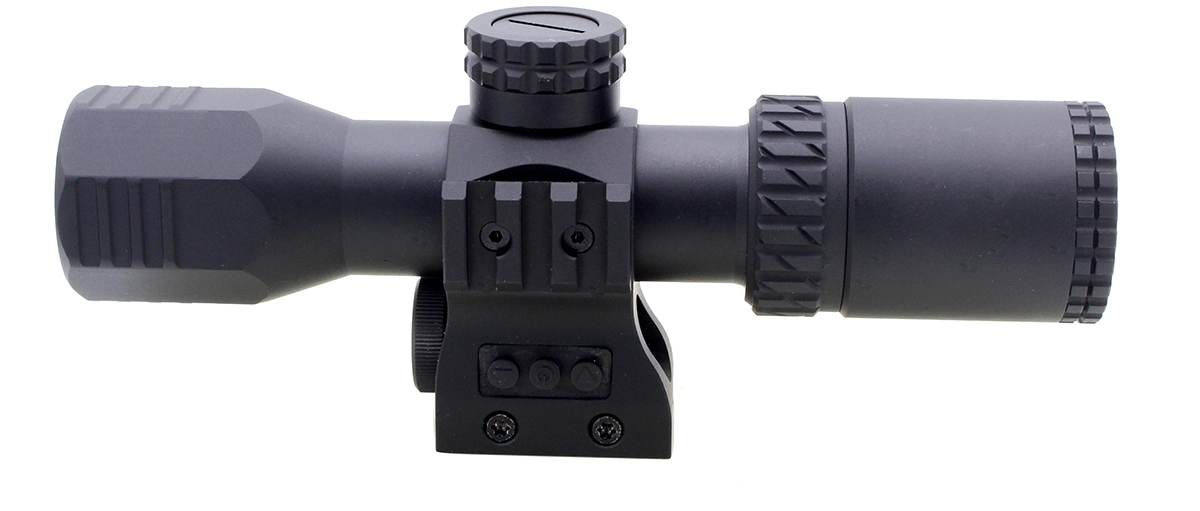 2023 Latest Advanced Ipx7 Rated Electric Buttons Control Red and Green Illumination Mil-Dots Reticle Compact Hunting 1.5-5X32 Tactical Weapon Scope