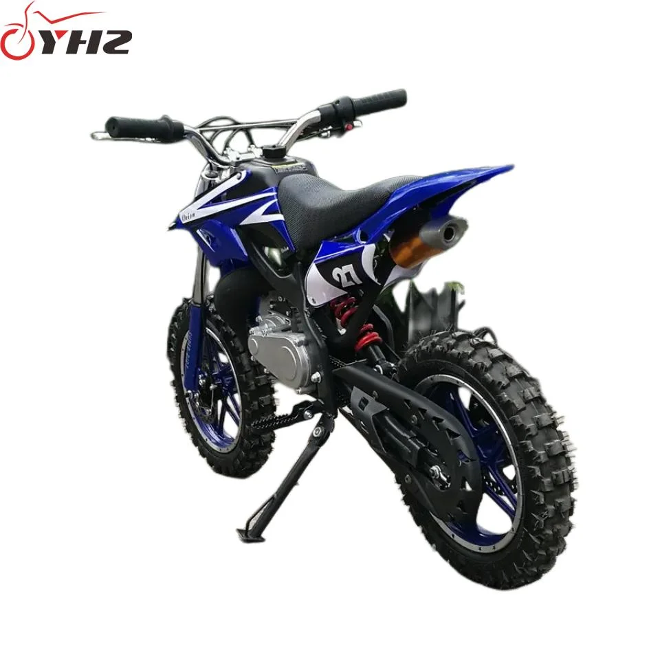 Mini 50cc Dirt Bike para adultos baratos 2-Stroke gasolina Motocross Bicicleta