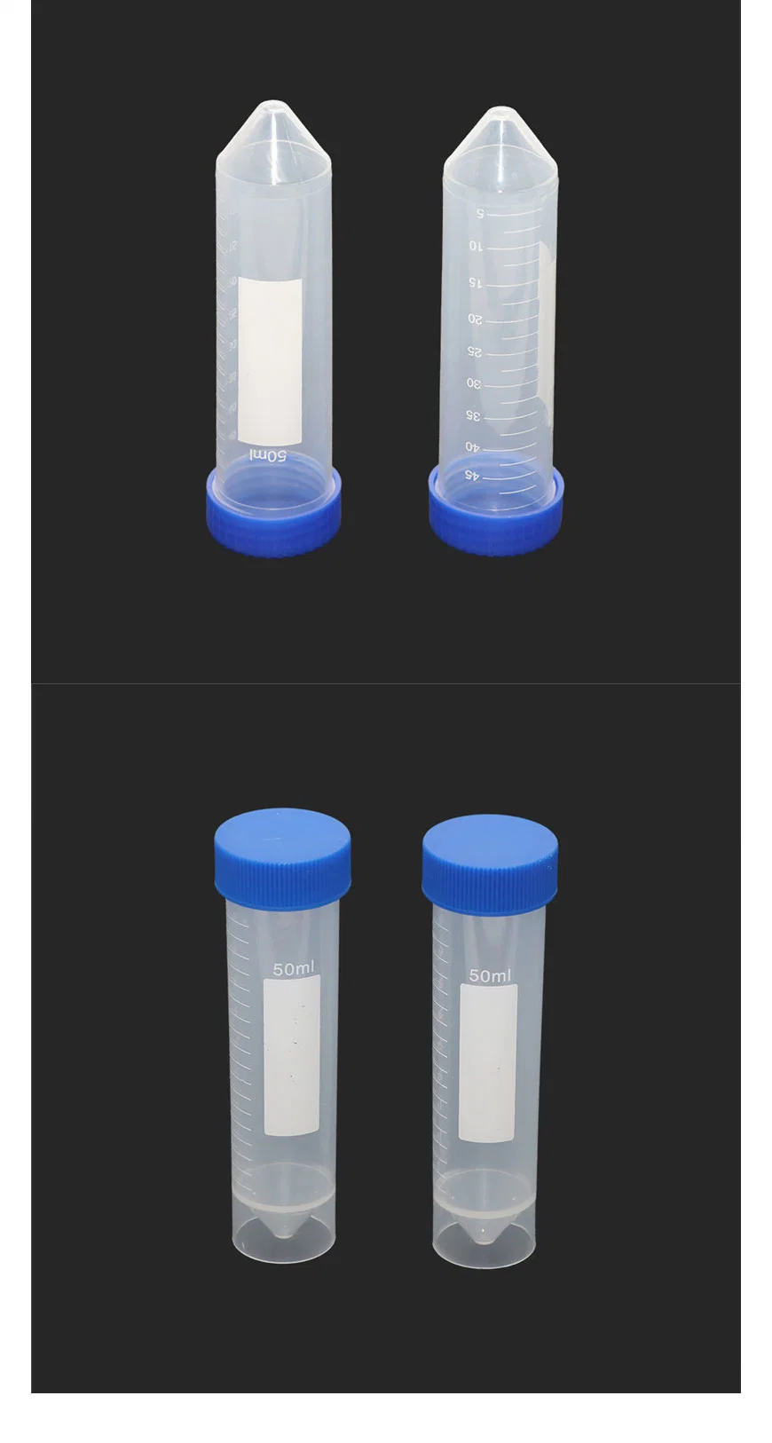 Tubos de centrífuga 10ml 15ml con tapón de rosca