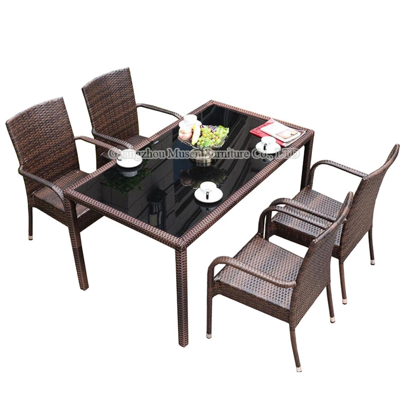 Garden Furniture Outdoor Rattan Cube Set Dining Wicker Patio Table Sets