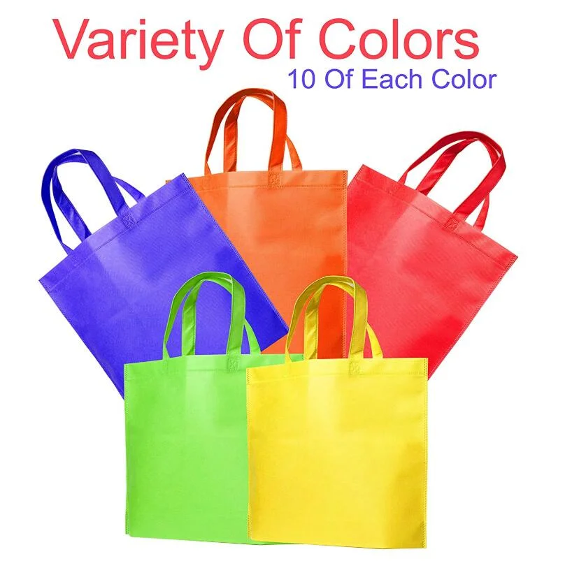 Reusable Tote Bags Travel Non-Woven Fabric Grocery Bag