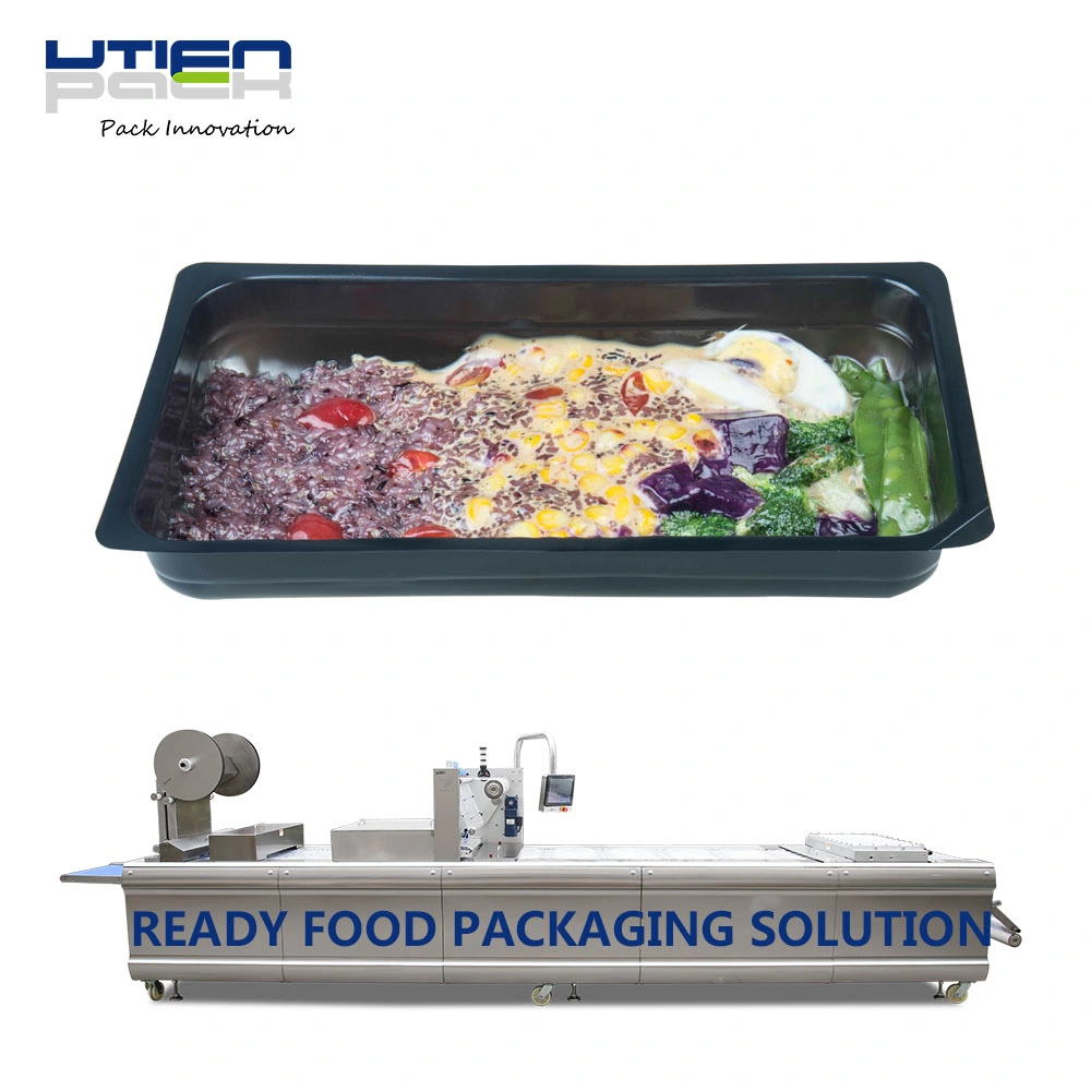 State-of-Art Prepared Meal Food Snack Vacuum Skin Packaging Machine, Better Presentation