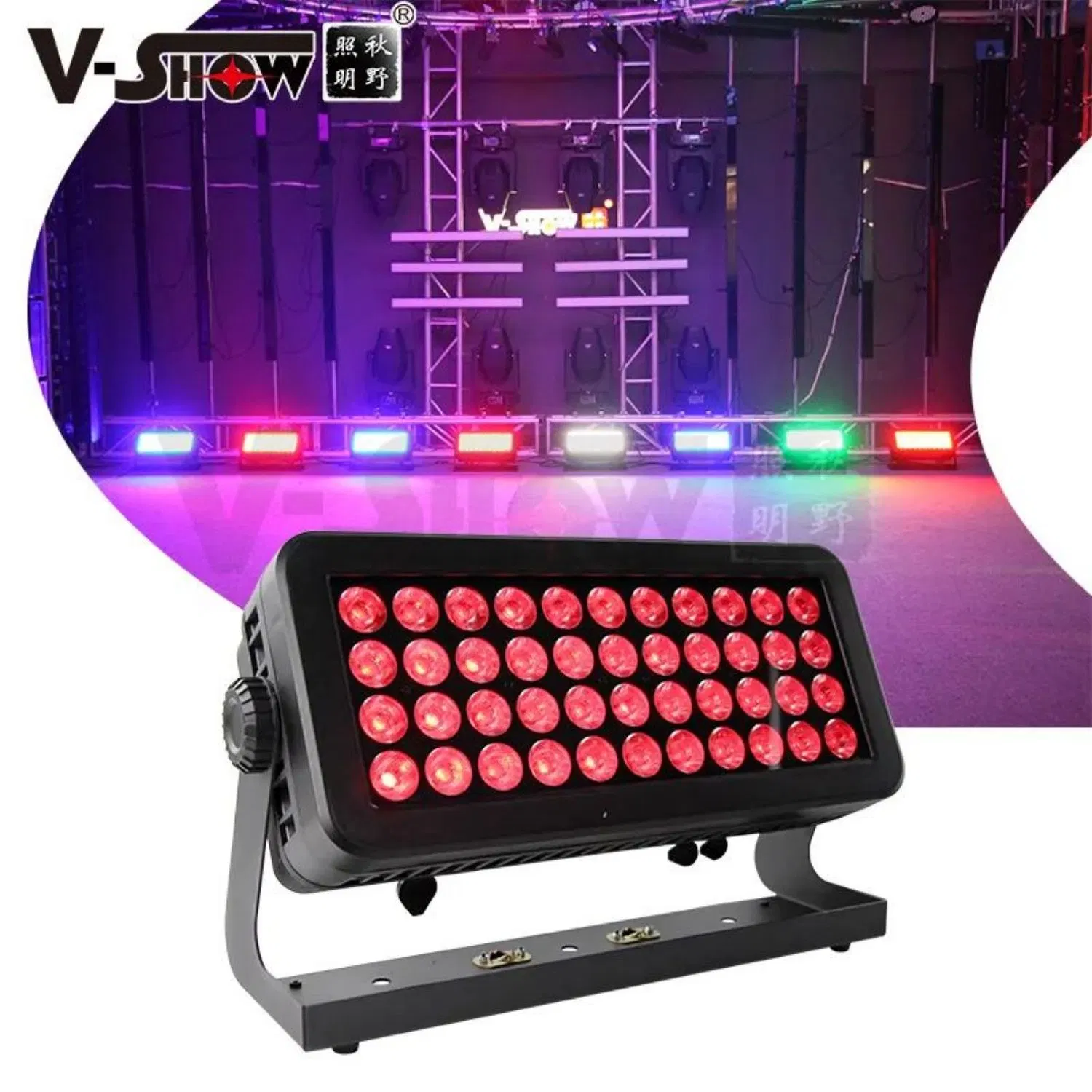V-Show IP 65 Wash Light 44*10 RGBW 4 in 1 Stage Lighting for Outdoor Stage Party