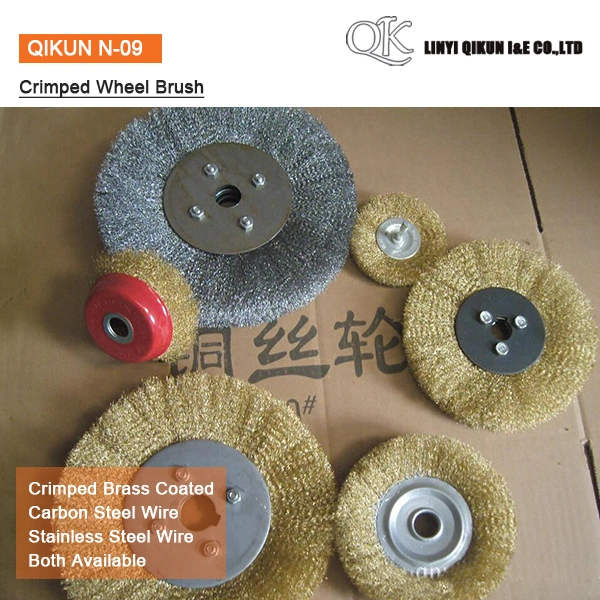 N-09 Copper Plated Stainless Carbon Steel Wheel Brush