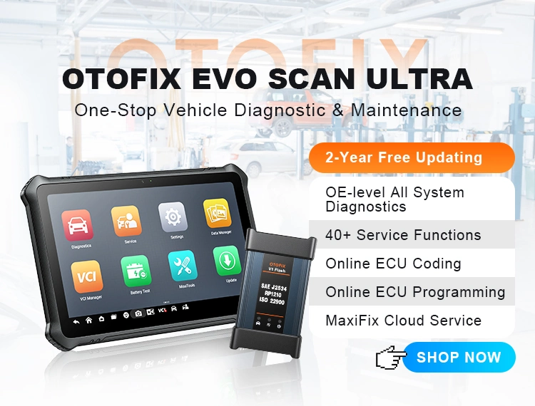 Otofix Evoscan Ultra Scanner OBD2 Herramienta de análisis automático de la ECU Codering Diagnostische Programación OE-Niveau Alle Systeem Herramienta Bi-Directionele